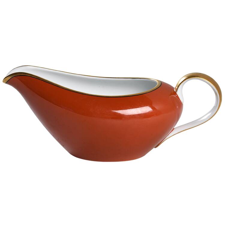 Medaillon d'Or Orange (Terra Cotta) Gravy Boat