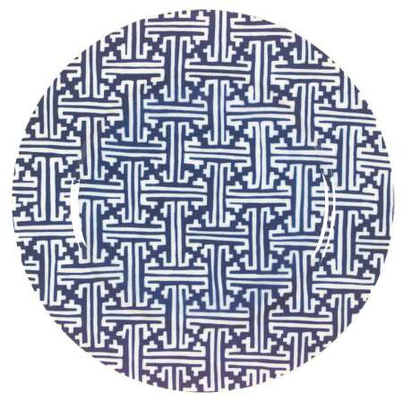Oriental Geometric Blue by Fitz and Floyd