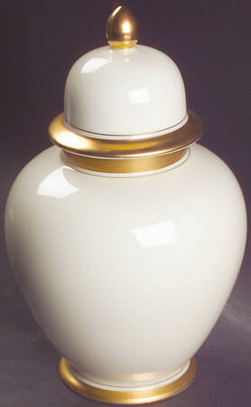 Palais Buff Large Ginger Jar & Lid