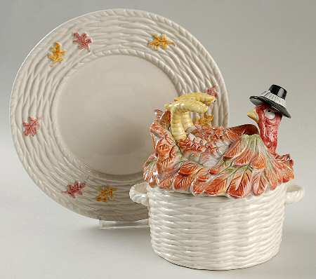 Pilgrims Progress Cream Soup Bowl & Saucer Set with Lid