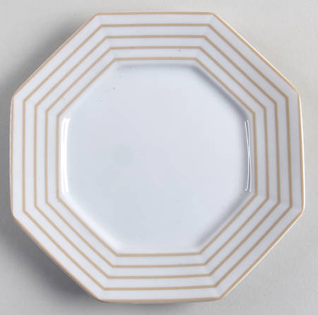 Pin Stripe Buff Bread & Butter Plate