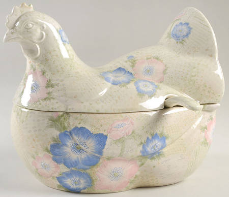 Provence (Pink and Blue Flowers) Tureen & Lid w/Ladle