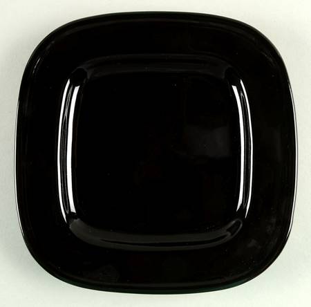 Quadrille Black (Earthenware) Square Salad Plate by Fitz and Floyd