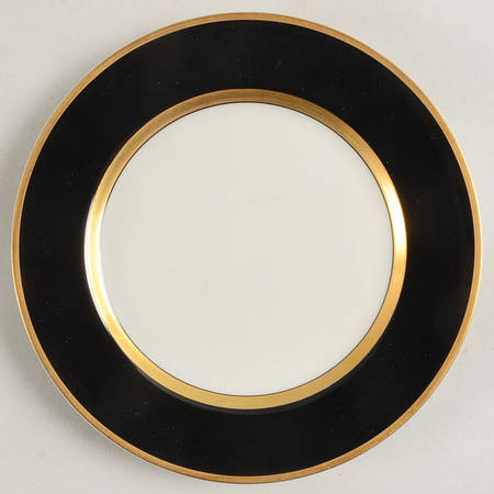 Renaissance Black On Buff Bread & Butter Plate