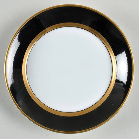 Renaissance Black On White Saucer