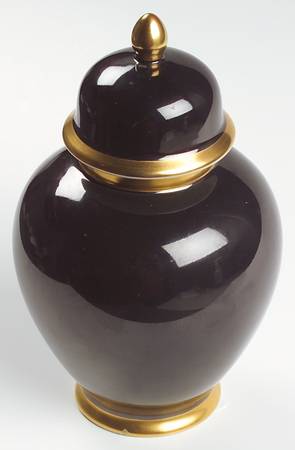 Renaissance Black On White Medium Ginger Jar & Lid
