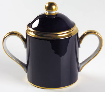 Renaissance Cobalt Blue (Japan) Sugar Bowl & Lid