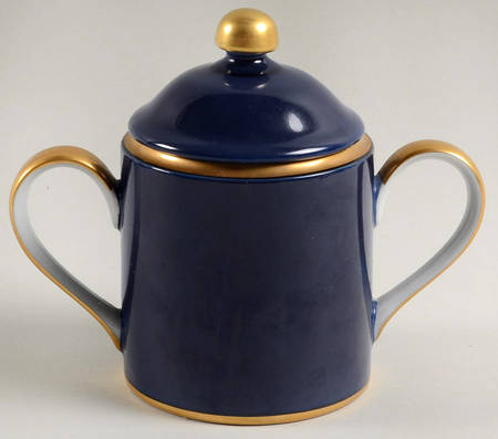 Renaissance Cobalt Blue (Japan) Sugar Bowl & Lid