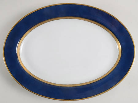 Renaissance Cobalt Blue (Japan) 14" Oval Serving Platter