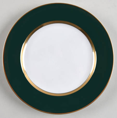 Renaissance Dark Green Salad Plate by Fitz and Floyd