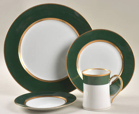 Renaissance Dark Green 4 Piece Place Setting