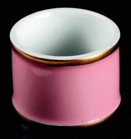 Renaissance Peach (Wide Gold Verge Line) Napkin Ring