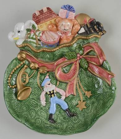 Santa's List Canape Plate