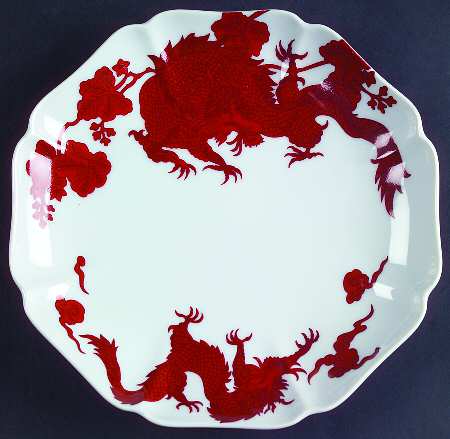 Temple Dragon Cookie Plate