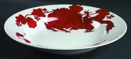 Temple Dragon Large Rim Soup Bowl