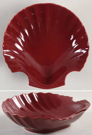 Total Color Plum (Round) 7" Shell Shaped Dish by Fitz and Floyd