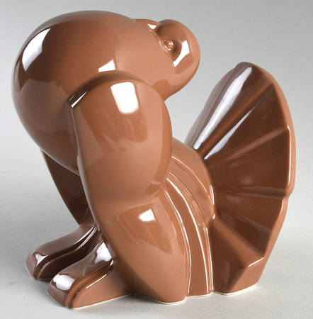 Total Color Sandalwood (Round, Smooth) Figural China Bookend