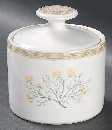 Vegetable Basket Sugar Bowl & Lid