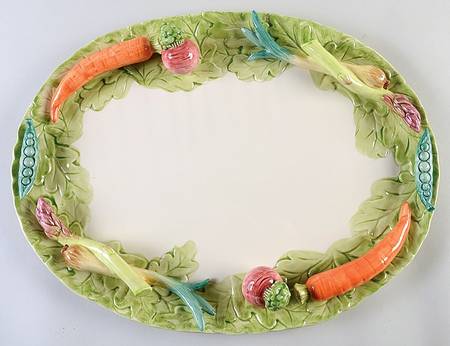 Vegetable Garden 18" Oval Serving Platter