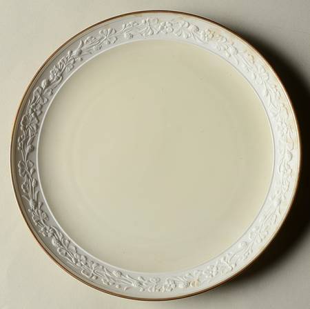 Ariana (Embossed, Gold Trim, Coupe) Salad Plate