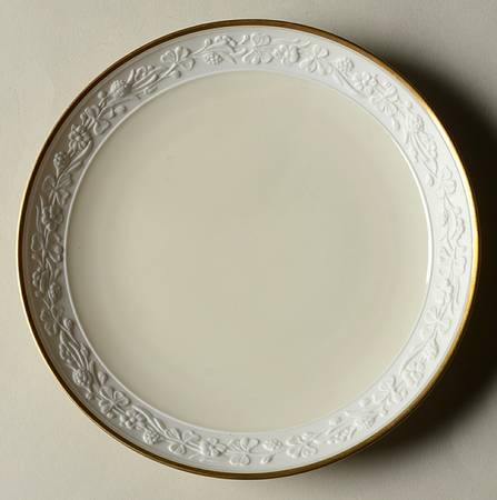 Ariana (Embossed, Gold Trim, Coupe) Bread & Butter Plate