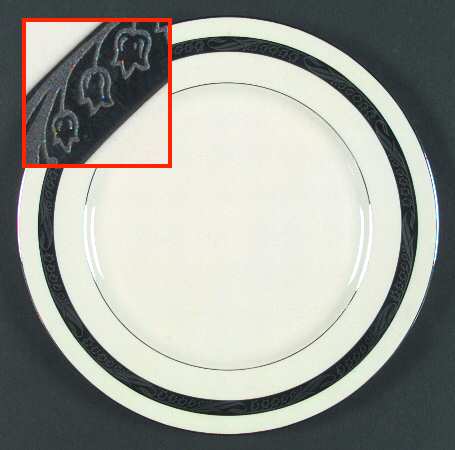 Bridal Wreath No Color Band Dinner Plate