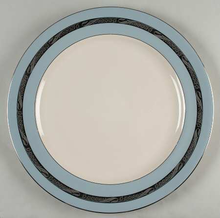 Bridal Wreath Strata Blue (Rim) 14" Chop Plate (Round Platter)