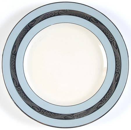 Bridal Wreath Strata Blue (Rim) Salad Plate