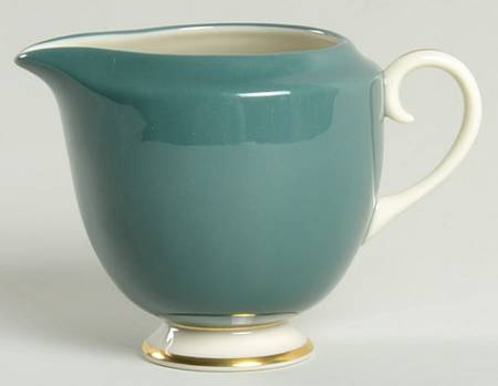 Sylvan-California Teal Green (Rim) Mini Creamer