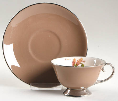 Footed Cup & Saucer Set
