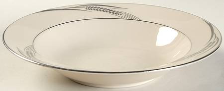 Chalice No Color Band (Platinum Trim) Rim Soup Bowl