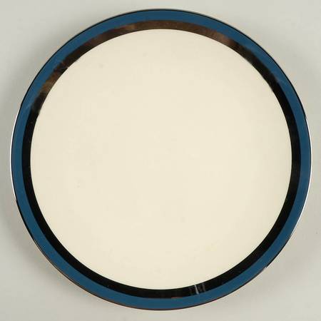 Contessa Mystic Blue (Platinum Trim, Coupe) Salad Plate
