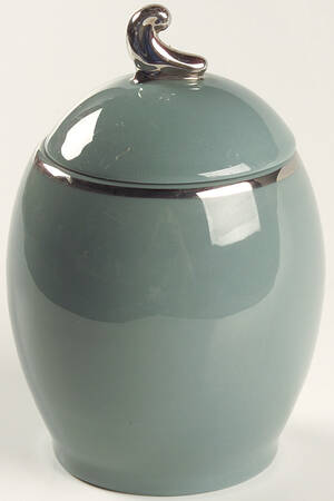 Contessa Peacock Blue (Platinum Trim, Coupe) Sugar Bowl & Lid