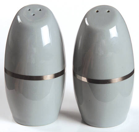 Contessa Peacock Blue (Platinum Trim, Coupe) Salt & Pepper Set
