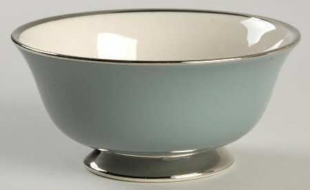 Contessa Peacock Blue (Platinum Trim, Coupe) Open Sugar Bowl