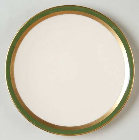 Contessa Spanish Green (Gold Trim, Coupe) Bread & Butter Plate