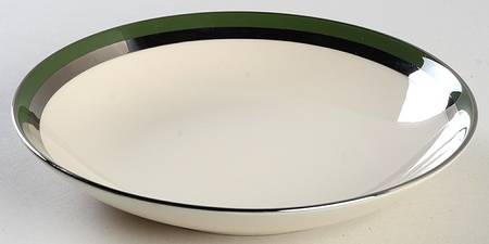 Contessa Spanish Green (Platinum Trim, Coupe) Individual Salad Bowl