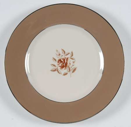 Cocoa Rose (Rim) Salad Plate