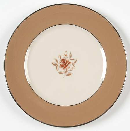 Cocoa Rose (Rim) Bread & Butter Plate
