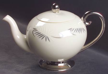 Continental White (Rim) Teapot & Lid