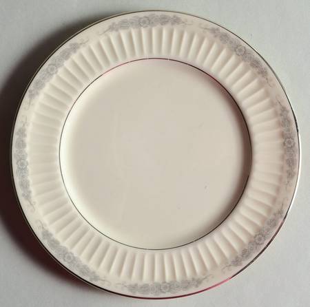 Crissy Rose Gray Bread & Butter Plate