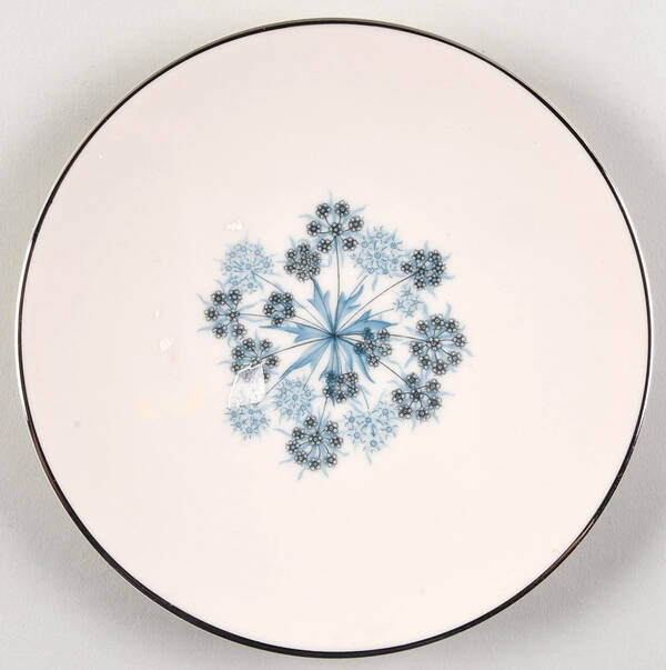 Evening Shadows No Color Band (Platinum Trim) Bread & Butter Plate