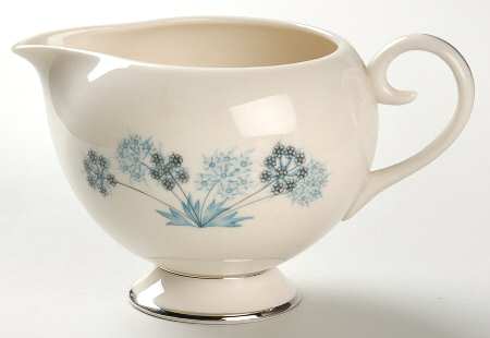 Evening Shadows No Color Band (Platinum Trim) Creamer
