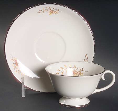 Footed Cup & Saucer Set