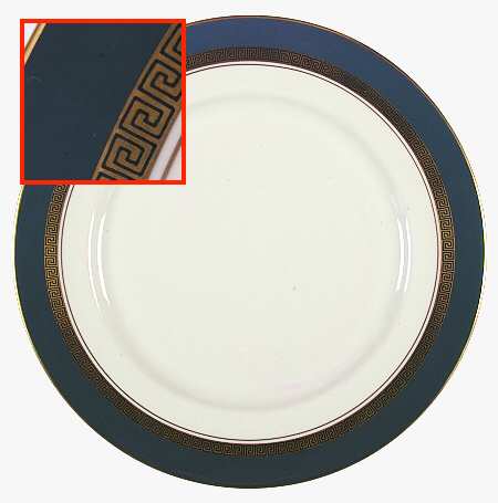 Grecian Key Mystic (Gold Trim, Rim) by Flintridge