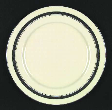 Grecian Key No Color Band (Platinum Trim, Rim) by Flintridge