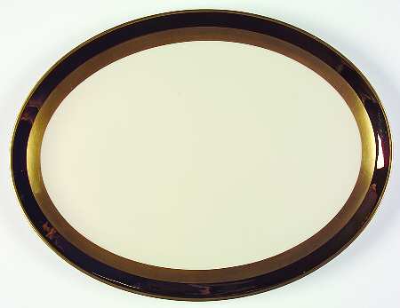 Marquis (Coupe, Flintridge Backstamp) 14" Oval Serving Platter