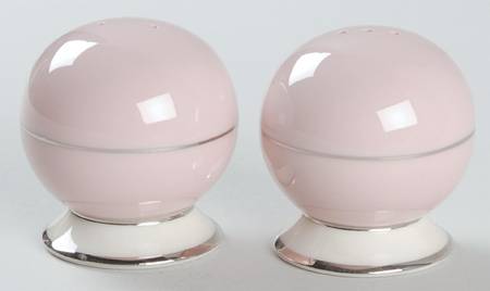 Petal Pink Rose (Rim) Salt & Pepper Set