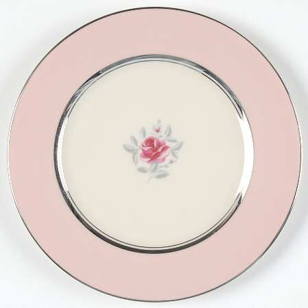Petal Pink Rose (Rim) Bread & Butter Plate
