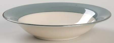 Platinum Peacock (Rim) Fruit/Dessert (Sauce) Bowl